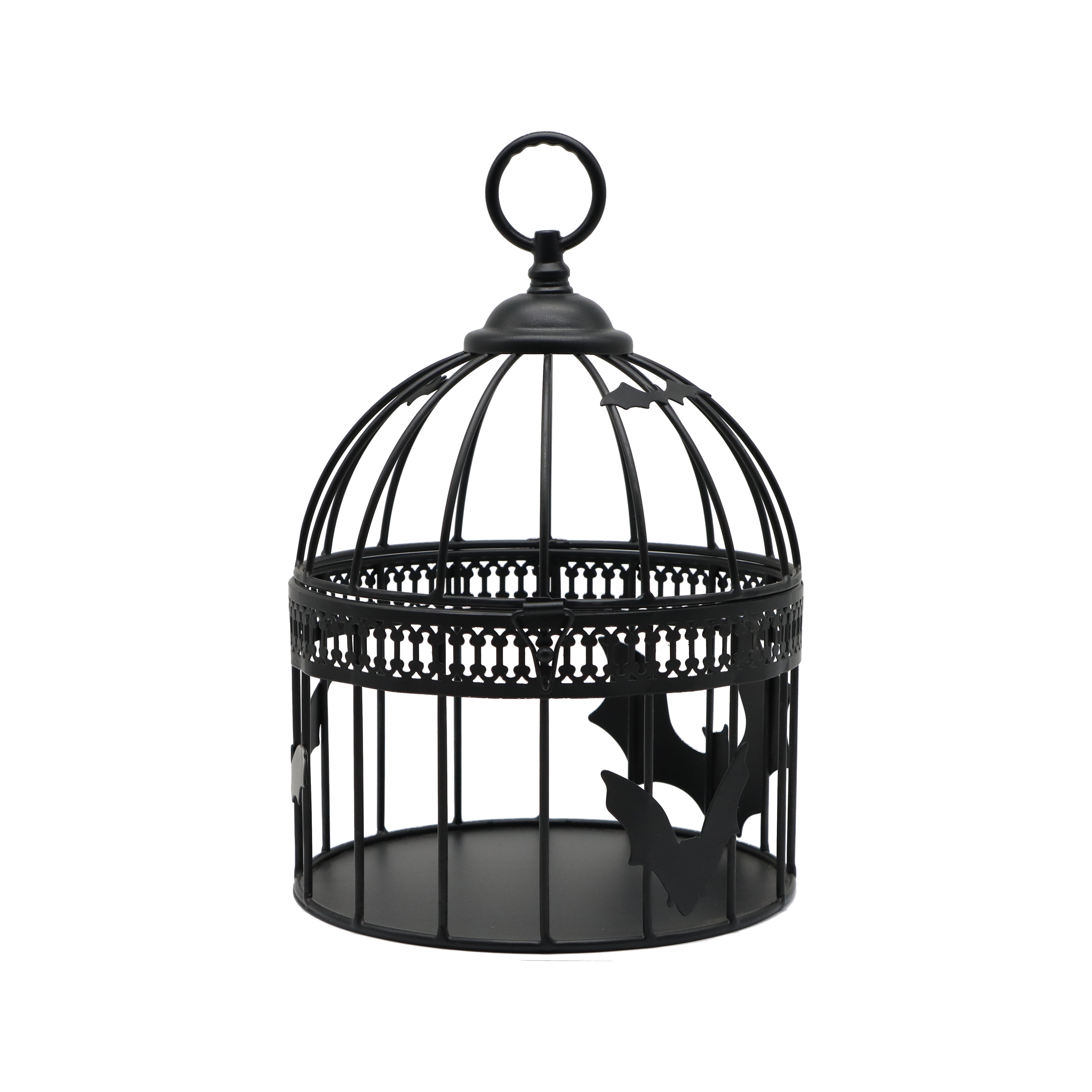 12" Black Bats Metal Bird Cage Decoration by Ashland-Halloween Decorations for Home