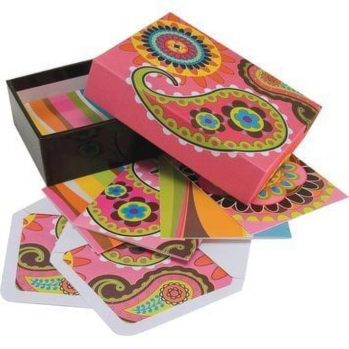 12 Blank Inside Note Cards w/ Coordinating Envelopes & Keepsake Box