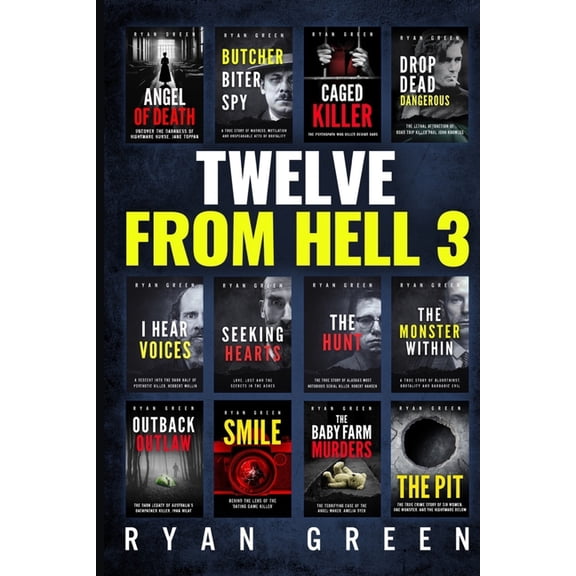 12-Book True Crime Collections Twelve From Hell 3: The Ultimate True Crime Case Collection, Book 3, (Paperback)