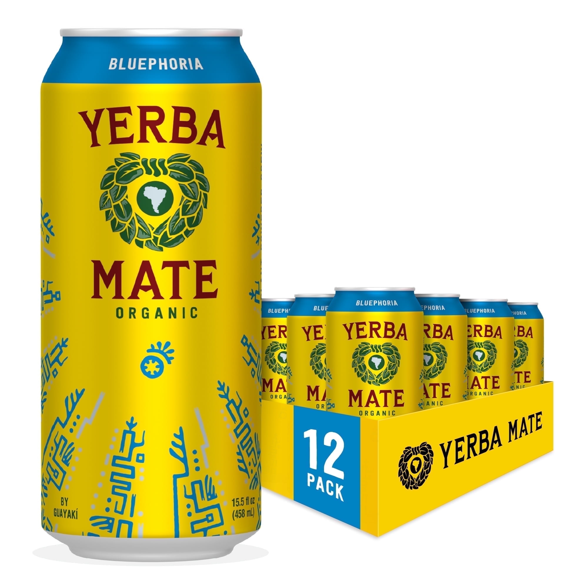 Guayakí Yerba Mate, Organic Energy Drink Alternative, Bluephoria