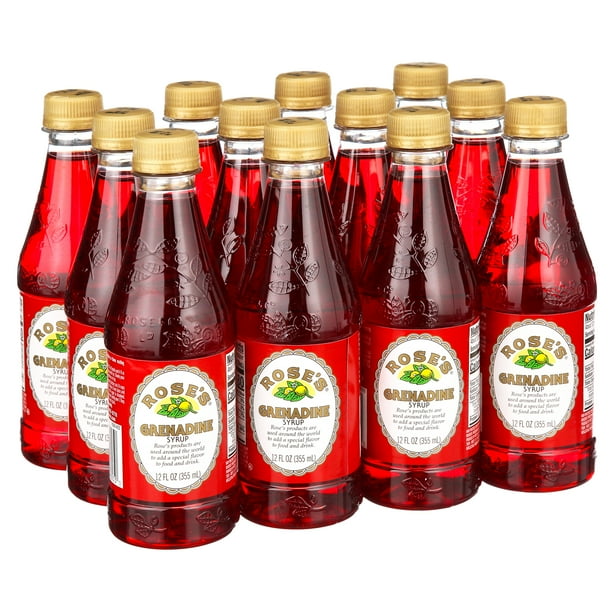 (12 Bottles) Rose's Grenadine, 12 fl oz
