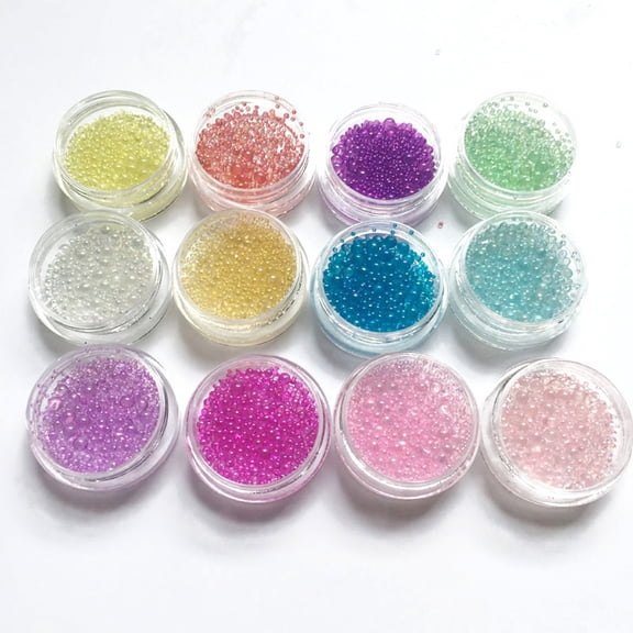 12 Box Mini Bubble Ball Beads UV Resin Epoxy Mold 1-3mm Tiny Beads for DIY Craft