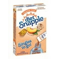 thumbnail image 1 of 12 Boxes Diet Snapple Low Calorie Peach Tea To Go Drink Mix Singles, 0.72 Oz., 72 Count, 1 of 3