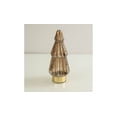 thumbnail image 1 of 12" Brown And Gold Glass Christmas Tree Sculpture, 1 of 3