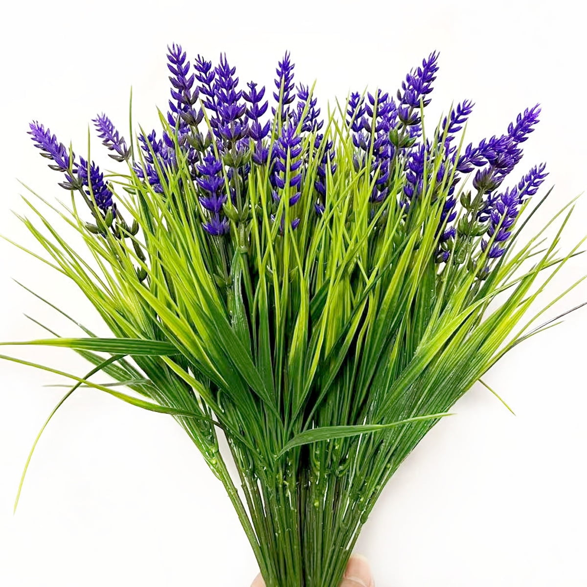 12 Bundles Artificial Flowers Outdoor UV Resistant Fake Flowers No Fade