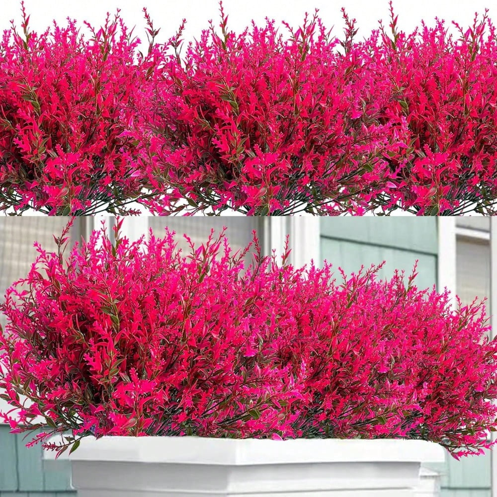 12 Bundles Artificial Flowers, Valentine's Day New Years Gifts Outdoor