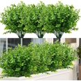 12 Bundles Outdoor Artificial Flowers UV Resistant Fake Boxwood Plants