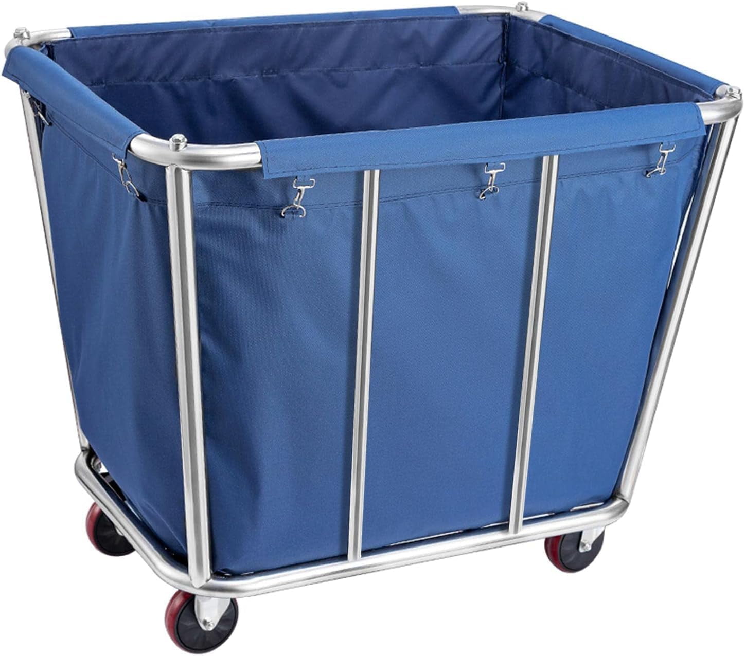 12 Bushels Laundry Cart Commercial/Home,Heavy Duty Large Stainless