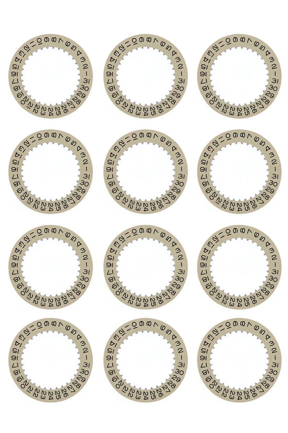 12 CALENDAR DATE DISC FOR ROLEX DATEJUST SUBMARINER GMT 3130/3135 CHAMPAGNE TQ