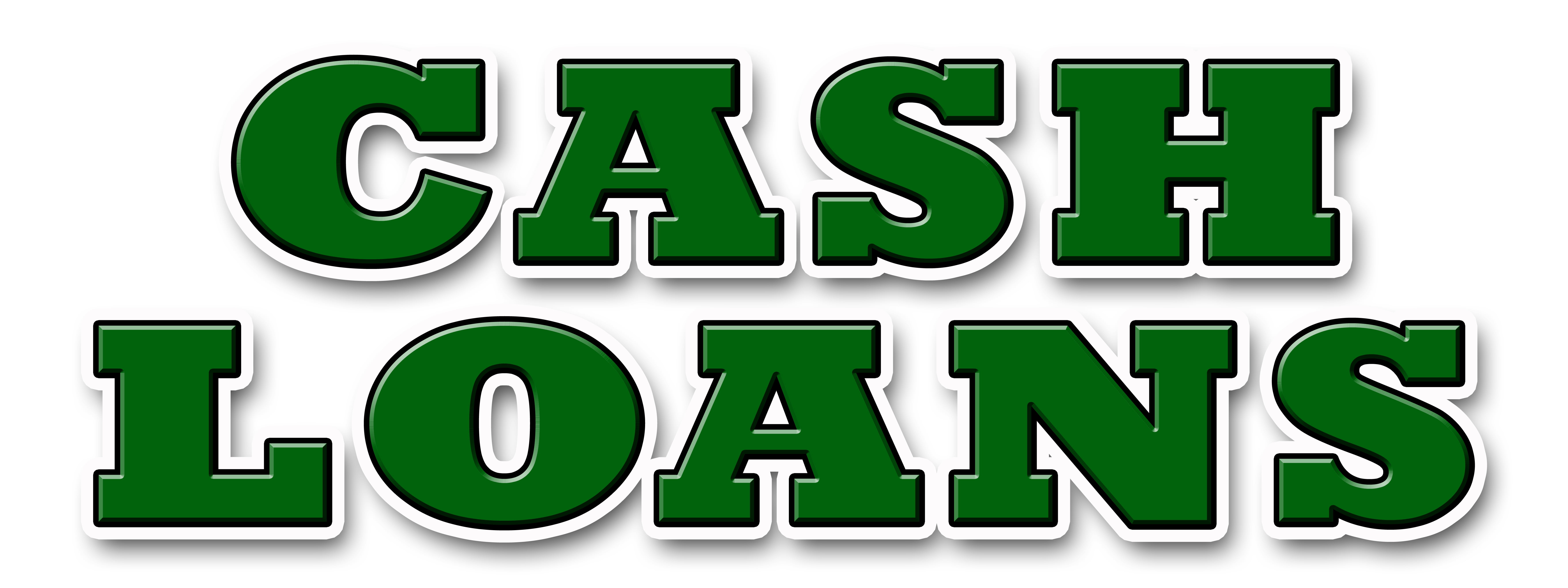 12" CASH LOANS DECAL sticker payday advance title pawn shop for gold