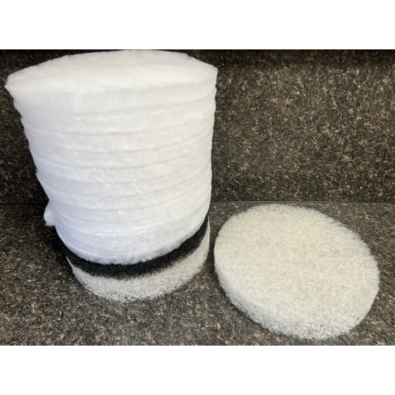 12" CIRCLE DIE CUT AQUARIUM FILTERS mixed density Eheim 1500xl, 2250, 2260, 2262