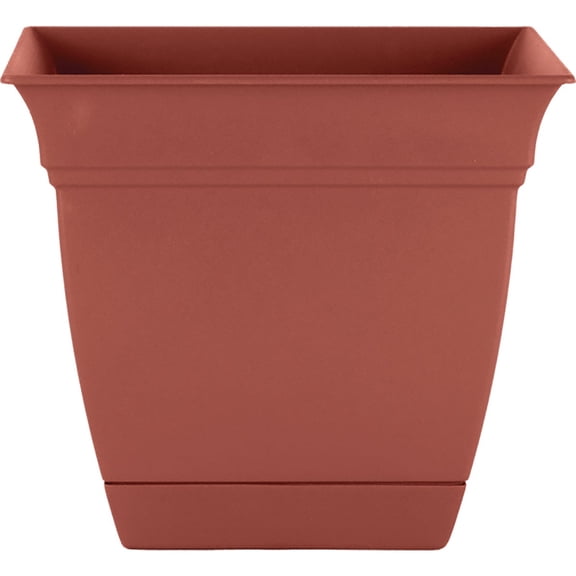HC Companies 12" CLY ECLPS SQ PLANTER — Residential Use, Standard Application