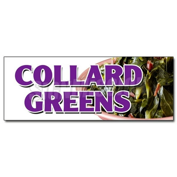 12" COLLARD GREENS DECAL sticker soul food okra chicken cornbread hushpuppies
