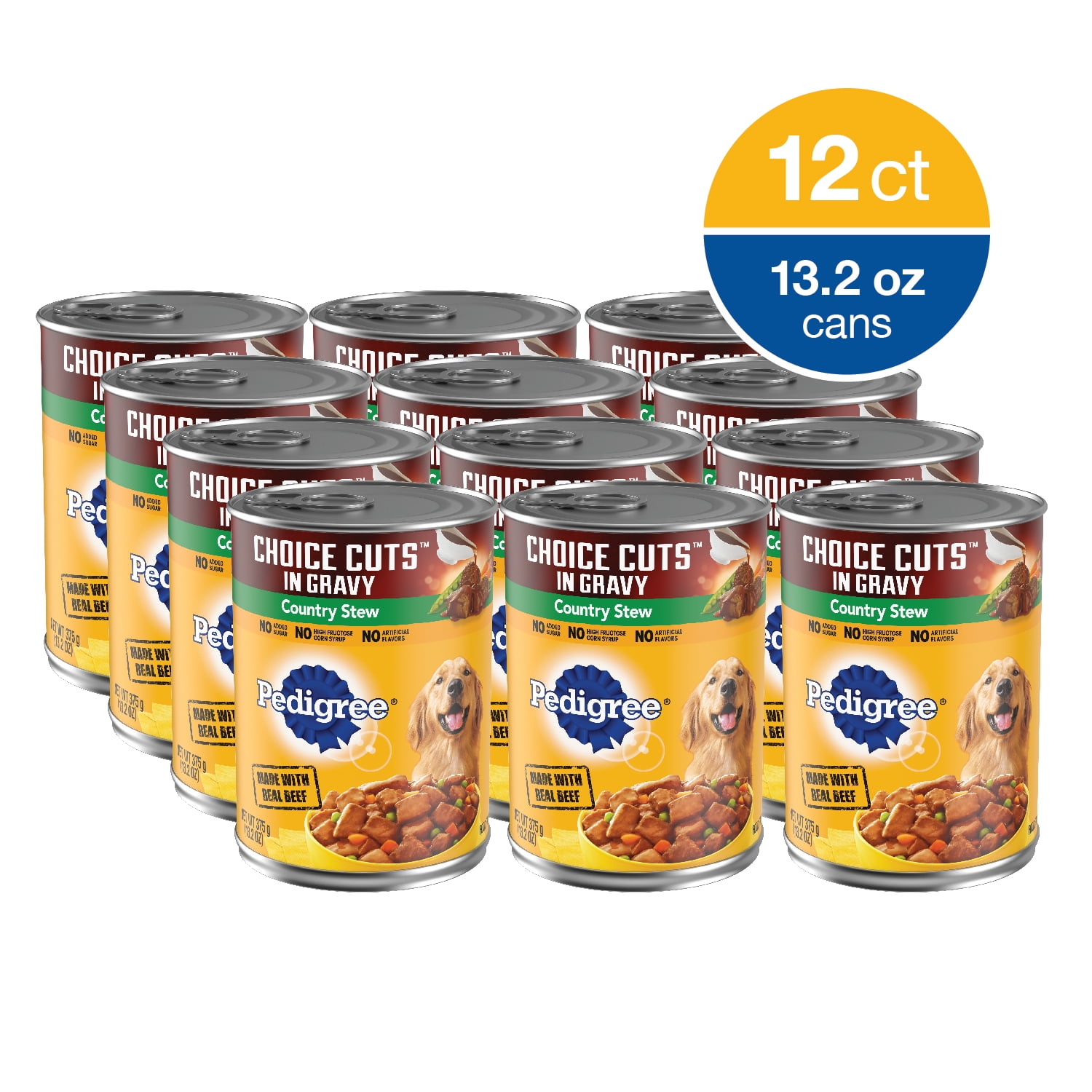 (12 CT) PEDIGREE Cuts in Gravy Country Stew Flavor Wt Dog Food for