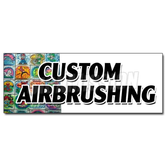 12" CUSTOM AIRBRUSHING DECAL sticker artistic car auto murals air brushing