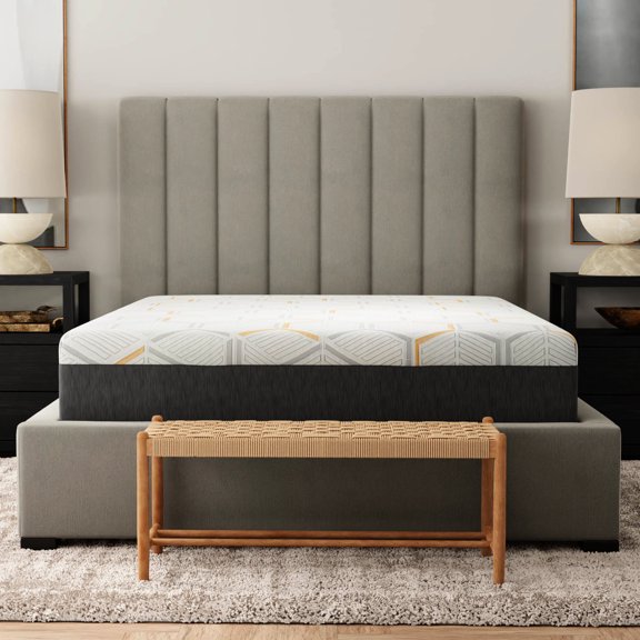 12" Cal King Foam Mattress | Copper Gel Infused for Odor Dissipation | Edge to Edge Support for Stability | Air Grid Base for Breathability