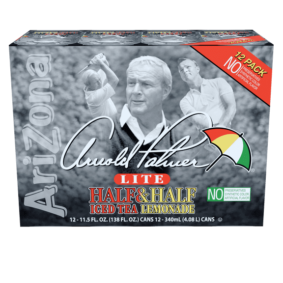 AriZona Arnold Palmer Lite Half & Half Iced Tea Lemonade - 11.5 fl oz (pack of 12)