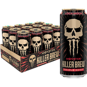 (12 Cans) Java Monster Killer Brew, Loca Moca, Coffee + Energy, 15 fl oz