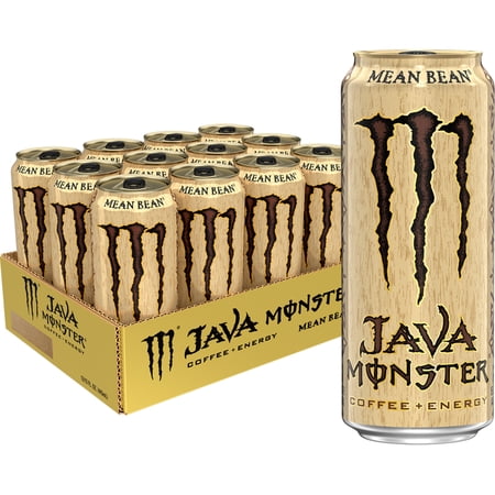 Java Monster Mean Bean Energy Drink, 12-Pack, 15 fl oz Cans