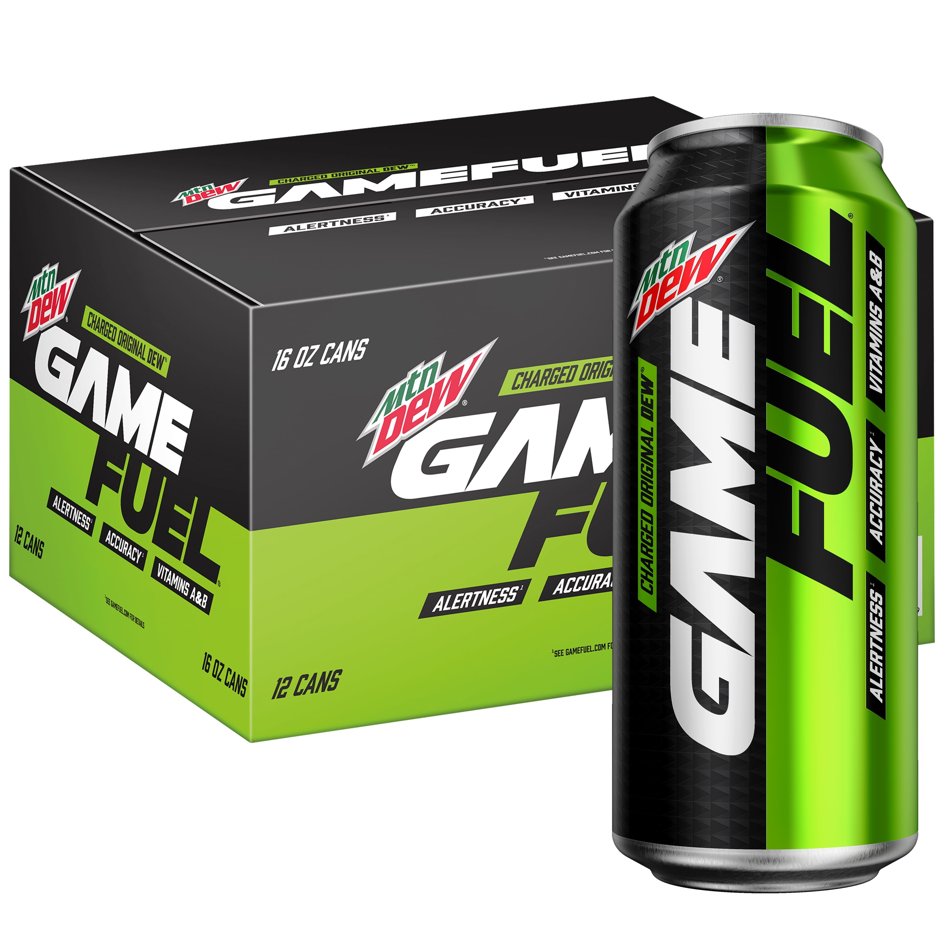 (12 Cans) MTN DEW GAME FUEL, Original, 16 fl oz