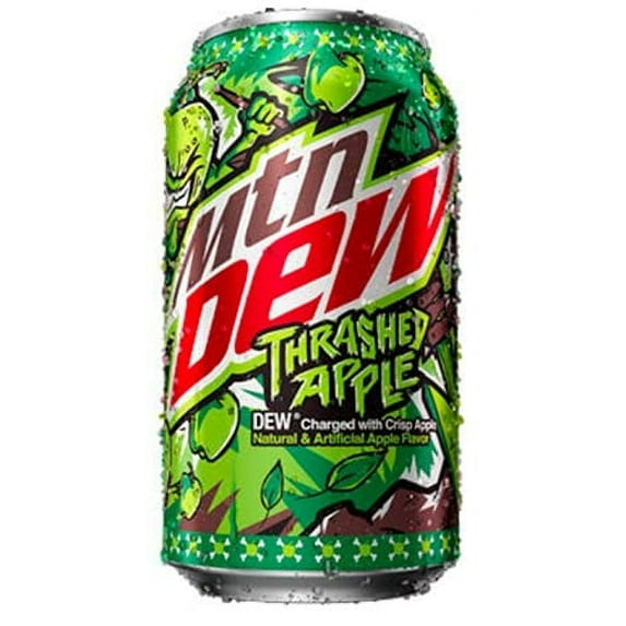 (12 Cans) Mountain Dew Soda Soft Drink Thrashed Apple