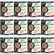 (12 Cans Pack) MOUNTAIN ESSENTIALS Canned Ground Beef 28 Ounce Cans Fully Cooked | Ready to Eat | No Water Added | No Preservatives | Survival & Emergency Food For Hiking, Backpacking & Camping