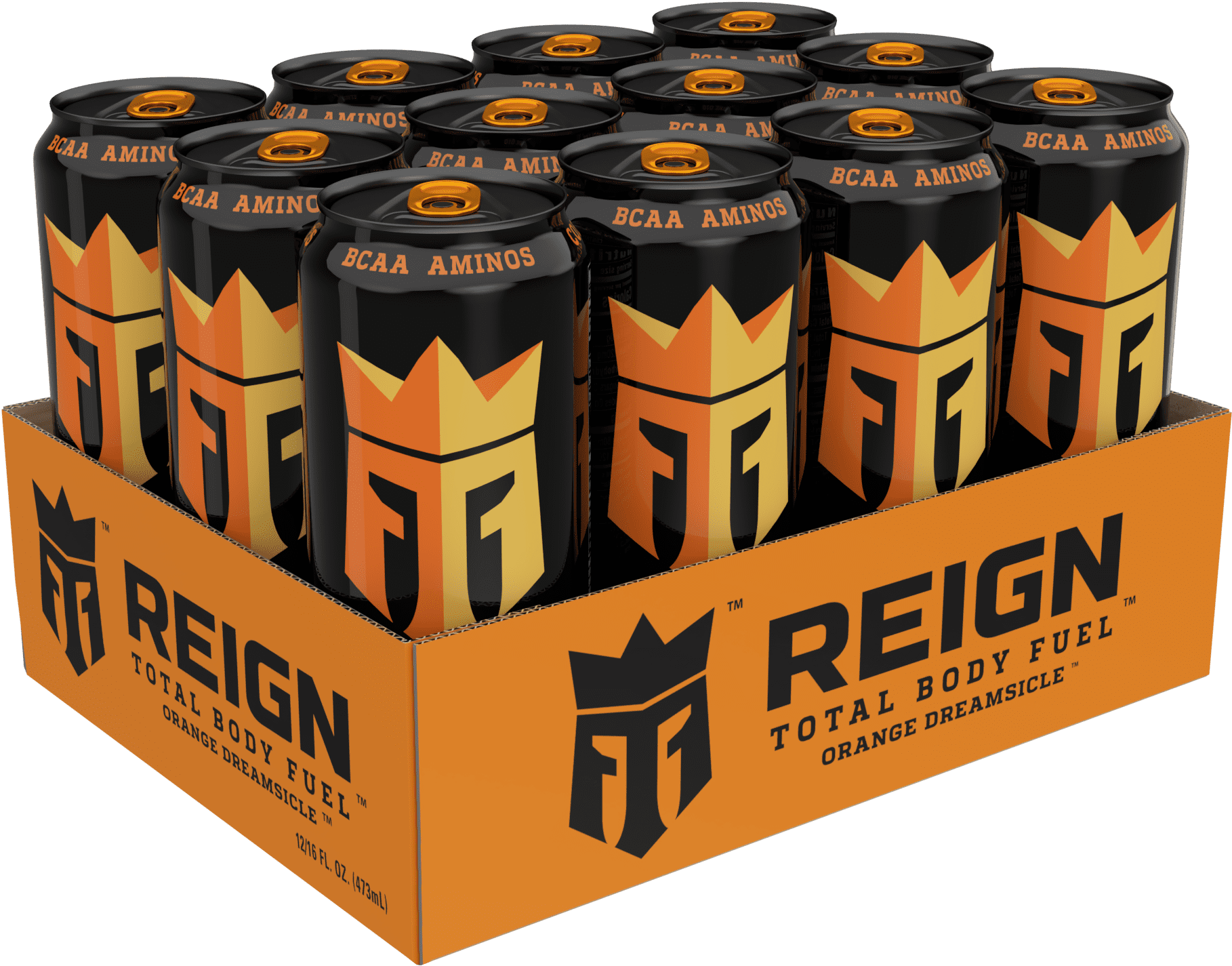 (12 Cans) Reign Total Body Fuel Energy Drink, Orange Dreamsicle, 16 fl oz ( 2 Box )