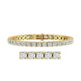 thumbnail image 1 of 12 Carat Diamond Tennis Bracelet in 14K Yellow Gold (7 Inch) - IGI Certified, 1 of 3