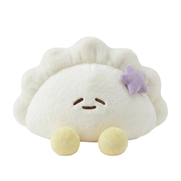 12" Cartoon Dumpling Plush Pillow,Lifelike Stuffed Animals,Cute Soft Fluffy Plush Soft Plushie Toys Birthday Gifts for Kids Children Girls Boys Dumpling
