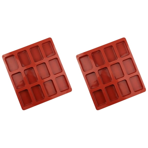 12 Cavities Bread Pan Silicone Mini Loaf Baking Pan