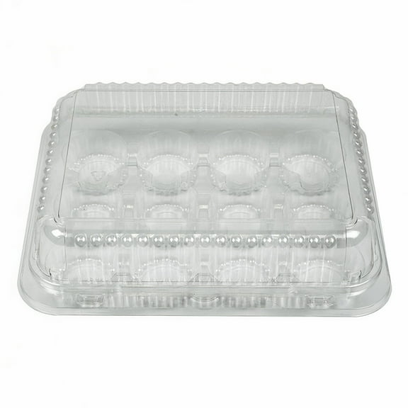 12 Cavity Mini Cupcake/Muffin Plastic Container