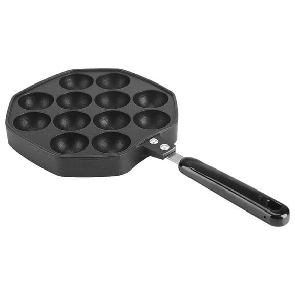 12,Cavity Non,Stick Takoyaki Pan For Home Use, Durable Aluminum Heat,<span Style="background:red"></span> Handle