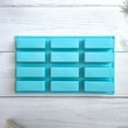 thumbnail image 1 of 12 Cavity Silicone Chocolate Bar Mold for Baking Candy Treats Ice Easy Release, 1 of 2