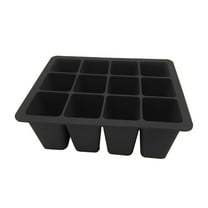 12-Cell Seed Starting Tray for Seedlings, Silicone Reusable Plant Starter Trays with Drainage Holes for Seed Germination, 5.46x7.02 inches Gardener Friendly Plant Trays for Seedlings