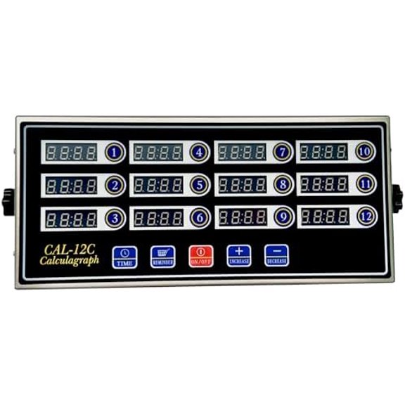 12 Channel Kitchen Timer Digital Kitchen Timer Loud Alarm Cooking Calculagraph Commercial Timer for Food Chips BBQ Pizza Bread Grilled Burger Coffee$$Home Decor, Kitchen, & Other