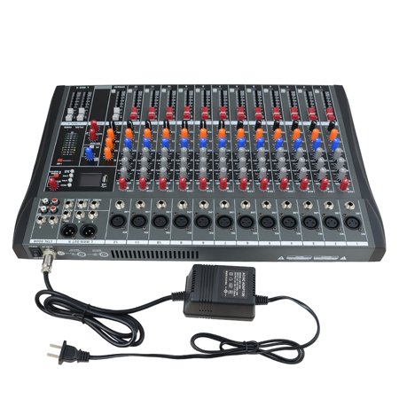 12-Channel USB Digital Mixing Console Mixer Bluetooth Studio Audio