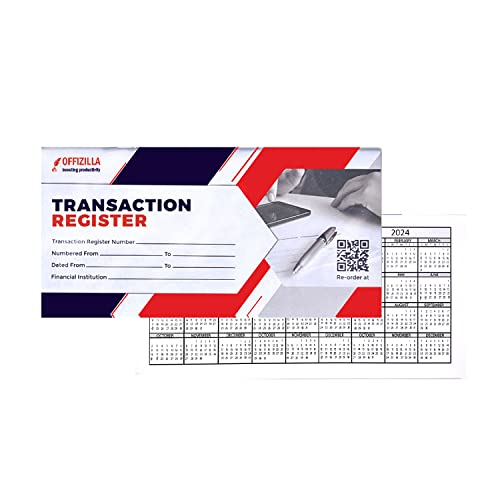 12 Check Registers for Personal Checkbook with Thicker No Bleed Paper