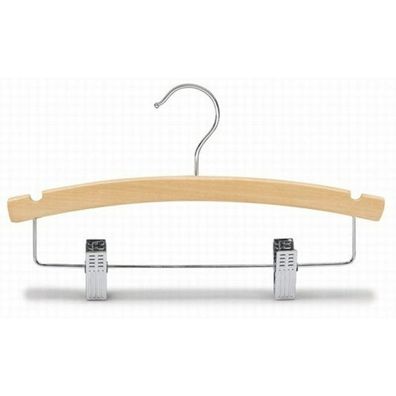 12" Children's Arched Wood Combo Hanger