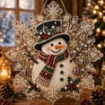 thumbnail image 1 of 12" Christmas Pearl Diamond Painting Suncatcher Kit, DIY Craft Acrylic Snowflake Shape Board with Lace Edge, 3D Mixed-Size Pearl Beads Craft, 1 of 7