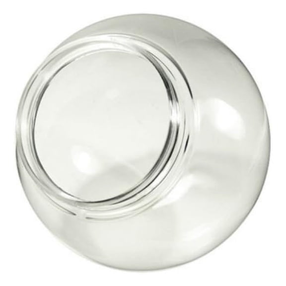 12" Clear Acrylic Globe with 3.91" Solid Flange