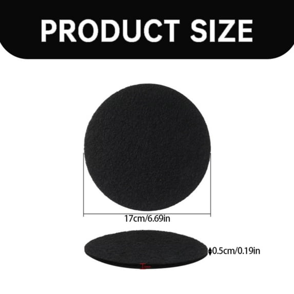 12 Clearance! 12Pcs 6.7Inch Round Filters for Kitchen Compost Pail Replacement Filter Countertop Home Bucket Sets Black