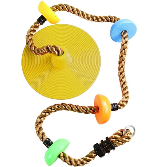 12'' Climbing Rope With Platform & Disc Tree Swing Seat Set Fun For Kids Outdoor