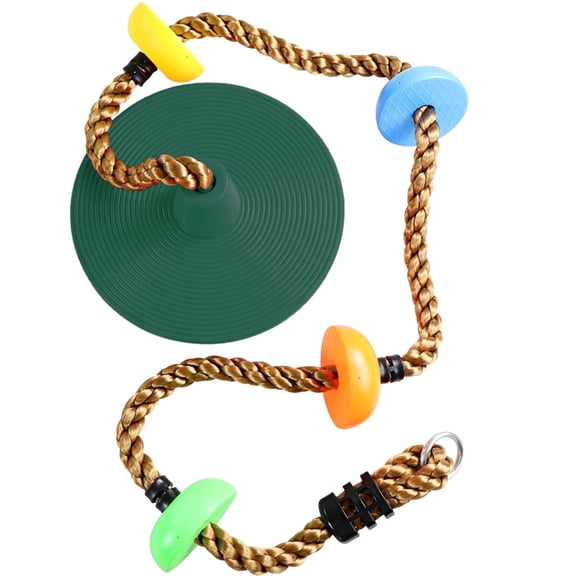 12'' Climbing Rope With Platform & Disc Tree Swing Seat Set Fun For Kids Outdoor