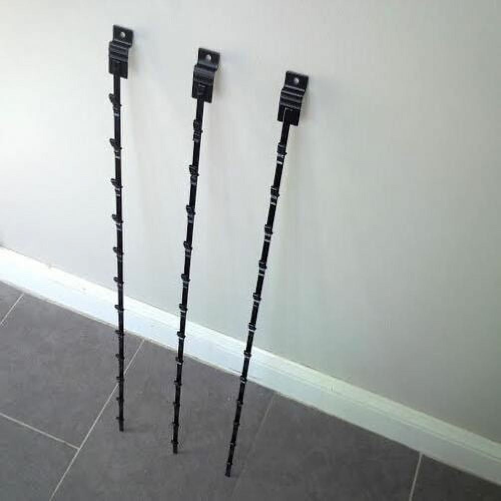 Slatwall Clips Display 12 Clips Slatwall Mount Clipper Display Single Black Strip - Case of 3 ...