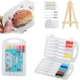 thumbnail image 1 of 12-Color 3D Puffy Paint Kit - Texture Painting Supplies with Bubble Drawing Pen & Brush Tip Acrylic Markers (5ml), 1 of 4