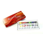 12 Color Acrylic Paint Set 12 ml Tubes Artist Draw Painting Rainbow Pigment