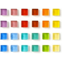 12 Color Fridge Magnets,Whiteboard Magnets for School and Office,Cute Square Refrigerator Magnets for Locker,Topboutique Decorative Magnets,24 Pcs,0.39 Inch