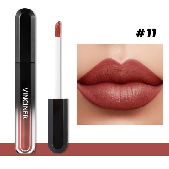 12 Color Lip Glaze Lip Gloss Matte Velvet Soft Mist Lip Mud Moisturizing Non-stick Cup Does Not Pull Dry