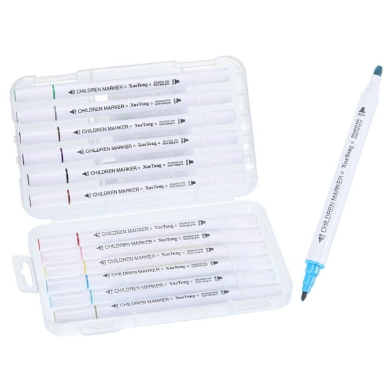 12 Colors Alcohol Marker Pens Alcohol Dual Tip Art Markers Coloring, 1 Set