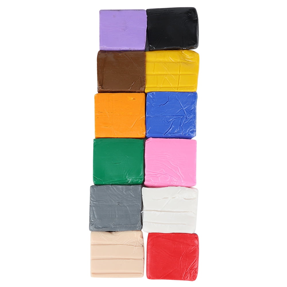 12 Colors Clay Polymer Set Polymer Clay Hand DIY Toy Modeling Polymer